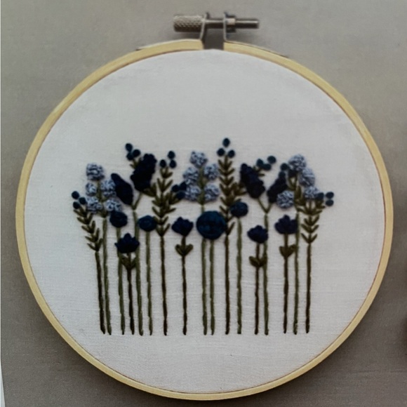 NWT And Other Adventures Embroidery Co. Midnight Wildflowers Embroidery Kit - Picture 3 of 4